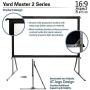 Elite Screens Yard Master 2, 135 inch Outdoor Projector Screen with Stand 16:9, 8K 4K Ultra HD 3D Fast Folding Portable Movie Theater Cinema 135'' Indoor Foldable Easy Snap Projection Screen, OMS135H2