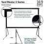 Elite Screens Yard Master 2, 135 inch Outdoor Projector Screen with Stand 16:9, 8K 4K Ultra HD 3D Fast Folding Portable Movie Theater Cinema 135'' Indoor Foldable Easy Snap Projection Screen, OMS135H2