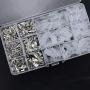 FIXITOK 480pcs Quick Splice 2.8/4.8/6.3mm Male and Female Wire Spade Connector Wire Crimp Terminal Block with Insulating Sleeve Assortment Kit for Electrical Wiring Car Audio Speaker (Silver) FIXITOK 480pcs Quick Splice 2.8/4.8/6.3mm Male and Female Wire Spade Connector Wire Crimp Terminal Block with Insulating Sleeve Assortment Kit for Electrical Wiring Car Audio Speaker (Silver)
