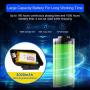Motorcycle Helmet Bluetooth Headset with Power Bank Function Wireless Bluetooth 5.0 Ultra-Thin Helmet Speaker High Sound Quality Waterproof Bluetooth Headphones for Motorbike Sport Handsfree/Music/GPS