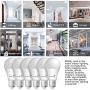 A19 LED Light Bulbs- 6 Pack, AmeriTop Efficient 14W(100W Equivalent) 1600 Lumens General Lighting Bulbs, UL Listed, 5000K Daylight, Non-Dimmable, E26 Standard Base