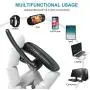 Bluetooth Headset V5.0 Wireless Bluetooth Earpiece, 16 Hrs HD Talktime Noise Reduction Handsfree Headset with Microphone for iPhone/Android/Samsung/Laptop - Black