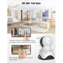 Pet Camera, Security Camera Conico 1080P HD Baby Monitor with Sound Motion Detection 2-Way Audio,Pan/Tilt/Zoom WiFi Surveillance Camera,Wireless Home Baby Cam with Night Vision Works with Alexa