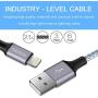 KOZOPO iPhone Charger Fast Charging Nylon Braided 3Pack 6feet Durable High Speed Data Sync Cord Connector Extra Long Power Cable Compatible with iPhone 12/11 Pro Max/XS MAX/XR/X/8/7/Plus/6S/SE/iPad