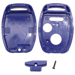Replacement Key Fob Cover For Honda 2003-2012 Accord 2006-2013 Civic EX 2009-2015 Pilot 2005-2006 CR-V Ridgeline Odyssey Key Fob Case No Cutting Blade (2+1, Blue)