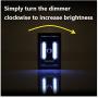 Dimmable AAA Battery Included COB LED Cordless Light Switch, Adjustable Brightness, Tap Light, Battery Operated LED Night Lights, 3 AAA Batteries & Adhesive Strips Included, White Color