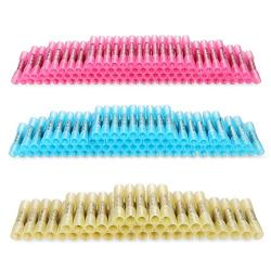 Kuject 210pcs Heat Shrink Butt Connectors, Crimp Electrical Wire Connector Waterproof Insulated Butt Splice Terminal for Automotive Marine Boat Truck Trailer Stereo Wire Joint