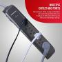 Monster Power Strip Surge Protector - Heavy Duty Protection for 6 Plug-ins - Ideal for Computers, Home Theatre, Home Appliance and Office Equipment