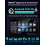 Android 10.0 Car Stereo Double Din 7 Inch in Dash Head Unit Touch Screen Car Radio Multimedia Player WiFi 4G Bluetooth FM/AM RDS Receiver GPS Navigation with Backup Camera&Remote Control(1G+16G)