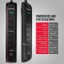 Monster Power Strip Surge Protector with USB Ports - Heavy Duty Protection for 6 Plug-ins and 2 USB Gadgets - Ideal for Computers, Home Theatre, Home Appliance and Office Equipment