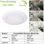 12 Pack 5/6 Inch Dimmable LED Disk Light Flush Mount Recessed Retrofit Ceiling Lights, 15W=120W, CRI90, 1050lm, 4000K Neutral White, Installed in Junction Box or Recessed Can, ETL Listed 12 Pack 5/6 Inch Dimmable LED Disk Light Flush Mount Recessed Retrofit Ceiling Lights, 15W=120W, CRI90, 1050lm, 4000K Neutral White, Installed in Junction Box or Recessed Can, ETL Listed