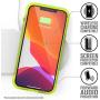 Vibe Series Case Designed for iPhone 12 Pro Max, Patented Rotating Mute Switch, Compatible with MagSafe, 10ft Drop Proof, Crux Accessories Attachment System - Neon Yellow