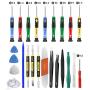25pcs Electronics Repair Tool Kit, GangZhiBao Precision Screwdriver Set Magnetic for Fix Apple iPhone,Cell Phone,Smart Watch,Computer,PC,Tablet,iPad,Camera,Xbox,PS4 Pry Open Replace Screen Battery