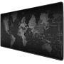 Benvo Extended Mouse Pad Large Gaming Mouse Pad- 35.4x15.7x0.12 inch Computer Keyboard Mouse Mat Non-Slip Mousepad Rubber Base and Stitched Edges for Game Players, Office, Study, World Map Pattern
