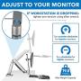 Mount-It! Stand Up Workstation with Dual Monitor Mount - Standing Desk Converter with Height Adjustable Keyboard & Counterbalance Monitor Arm
