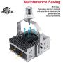 240W LED Shoebox Retrofit Kit Light 5700K E39 Replacement Light Led for Garage Parking Lot HID Fixtures ETL DLC Listed (Input 200-480V)