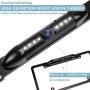 License Plate Frame Backup Camera Night Vision Car Rear View Camera with 8 Bright LEDs 170° Viewing Angle Waterproof Backup Camera Vehicle Universal Revers
