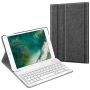 Fintie Keyboard Case for iPad 9.7 2018/2017 / iPad Air 2 / iPad Air - Slim Shell Stand Cover w/Magnetically Detachable Wireless Bluetooth Keyboard for iPad 6th / 5th Gen, Gray