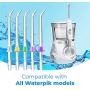 Flosser Replacement Tips for Waterpik Water Flosser , Reach Flosser Refill Heads Replacement Heads for Waterpik, Compatible with Waterpik Oral Irrigator & Dental Flosser, Orthodontic Tips