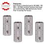 4 Gauge Wire Coupler Terminal Butt Connector (4pcs) Car Audio Stereo Power or Ground Wire Splice Coupler - Nickel Plated