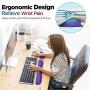Gimars Upgrade Enlarge Gel Memory Foam Set Keyboard Wrist Rest Pad, Mouse Wrist Cushion Support for Office, Computer, Laptop, Mac, Comfortable, Lightweight for Easy Typing Pain Relief, Purple