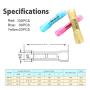 Kuject 210pcs Heat Shrink Butt Connectors, Crimp Electrical Wire Connector Waterproof Insulated Butt Splice Terminal for Automotive Marine Boat Truck Trailer Stereo Wire Joint