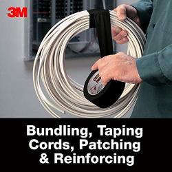 3M Duct Tape Black, 1.88 inches by 60 yards, 3960-BK, 1 roll
