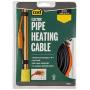 M-D Building Products 64428 Md Pipe Heating Cable With Thermostat, 18 Ft, Red, -50 Deg F