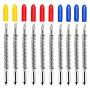 GorFanty 30/45/60 Degree Graphtec Blades Vinyl Cutter Lettering Blade Bits Cutting Plotter Tungsten Steel Carbide with Springs Pack of 10