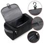Tumecos Toiletry Dopp Kit Travel Electronics Organizer Shaving Accessories Bag (Black1)