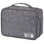 Electronic Organizer Travel Universal Cable Organizer Cable Cord Bag Electronics Accessories Cases Storage Bag Waterproof for Cable, Charger, Phone, USB, SD Card, Power Bank (OE-Gray)