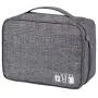 Electronic Organizer Travel Universal Cable Organizer Cable Cord Bag Electronics Accessories Cases Storage Bag Waterproof for Cable, Charger, Phone, USB, SD Card, Power Bank (OE-Gray)