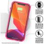 Vibe Series Case Designed for iPhone 12 Pro Max, Patented Rotating Mute Switch, Compatible with MagSafe, 10ft Drop Proof, Crux Accessories Attachment System - Neon Pink