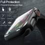 pzoz Compatible for Apple Watch Series 6/5 /4 /SE 44mm Case with Screen Protector Accessories Slim Guard Thin Bumper Full Coverage Matte Hard Cover Defense Edge for Women Men GPS iWatch (Black)