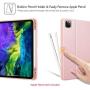Fintie Keyboard Case for iPad Pro 11'' 2020 (2nd Generation), iPad Pro 11 Inch 2018 - Soft TPU Back Stand Cover with Pencil Holder, Magnetically Detachable Wireless Bluetooth Keyboard, Rose Gold