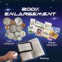 Insten Large Foldable Magnifying Glass for Reading with Dimmable Led Light, Carry Pouch Included