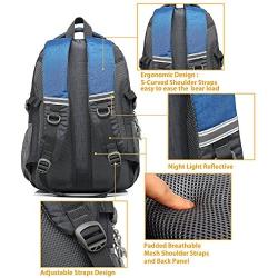 Backpack Bookbag for School College Student Travel Business Hiking Fit Laptop Up to 15.6 Inch