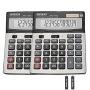 XINPENGFA Office Calculator,12-Digit Battery Dual Powered Handheld Electronic Business Mini Solar Basic Calculator, Desk Calculators with Large LCD Display（Pack of 2）