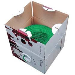 1000ft Cat6 Plenum | 100% Solid Bare Copper Wire 23AWG 4 Pair, 550MHz, Unshielded Twisted Pair (UTP), Cat 6 Ethernet Cable Plenum - Green