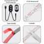 LED Strip Lights USB Powered Lights Strip App Controlled 6.56FT/2M RGB LED Lights Chase Effect Music LED Strip Rope Lights Waterproof Color Changing Lights Bluetooth Connect with RF Remote