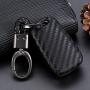 ROYALFOX(TM 2 3 4 5 Buttons Carbon Fiber Silicone flip Remote Key Fob case Cover for Chevrolet Camaro Cruze Equinox Malibu SS Sonic Spark Volt,Buick Lacrosse Encore GL8 Regal Excelle (Carbon Fiber)