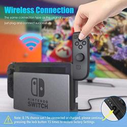 KDD Joy-Pad Controller Compatible with Nintendo Switch Joy Controllers Wireless Replacement Buit-in Wake up Fuction for Switch (L/R) Black