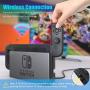 KDD Joy-Pad Controller Compatible with Nintendo Switch Joy Controllers Wireless Replacement Buit-in Wake up Fuction for Switch (L/R) Black