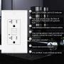 BESTTEN 20 Amp GFCI Outlet, Tamper-Resistant Receptacle with LED Indicator, Wallplate Included, ETL Certified (10 Pack)