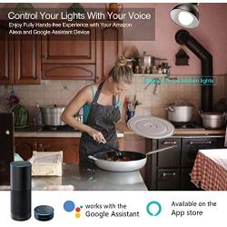 Smart Light Bulb, A19 E26 9W WiFi LED Smart Bulb, Compatible with Alexa, Echo, Google Home & Siri, 2.4GHz WiFi Only, No Hub Required, 2700K-6500K, LED RGB Color Changing Bulbs, Multicolor (2 Pack)