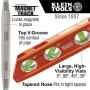 Klein Tools 935RB Level, Torpedo Billet High-Viz Level with Rare Earth Magnet and Tapered Nose