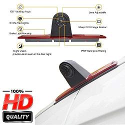 Misayaee HD 720p Third Roof top Mount Brake lamp Camera 3rd Brake Light Rear View Backup Camera for Transporter MB Mercedes Sprinter W906 2007-2018/VW Crafter Truck Vans 2007-2016