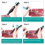 Tabiger Solder Wick & Desoldering Pump, Solder Sucker & Desoldering Wick, 2pcs Solder Braid (2.5mm Width, 1.5m Length)- Desoldering Vacuum Pump Solder Remover
