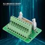 IDC20P 20Pin Male Header Breakout Board Module Terminal Block Connector PLC Interface with Bracket