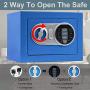 Sdstone Security Safe Box with Induction Light,Electronic Digital Securit Safe with Keypad, Wall or Cabinet Anchoring Design -Protect Cash Money, Jewelry, Passports-for Home, Business ，0.23 Cubic Feet